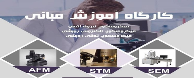 کارگاه آموزش مبانی میکروسکوپ نیروی اتمی ، الکترونی روبشی ، تونلی روبشی